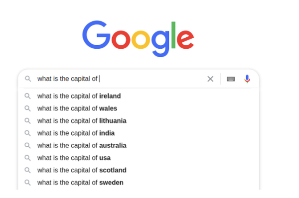 Google Auto Complete Removal