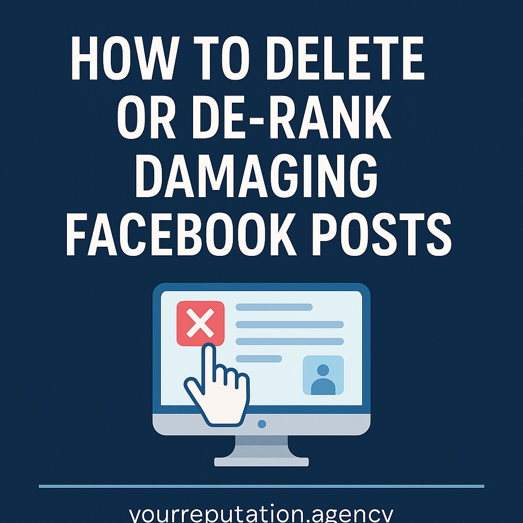 how to remove defamatory Facebook posts.