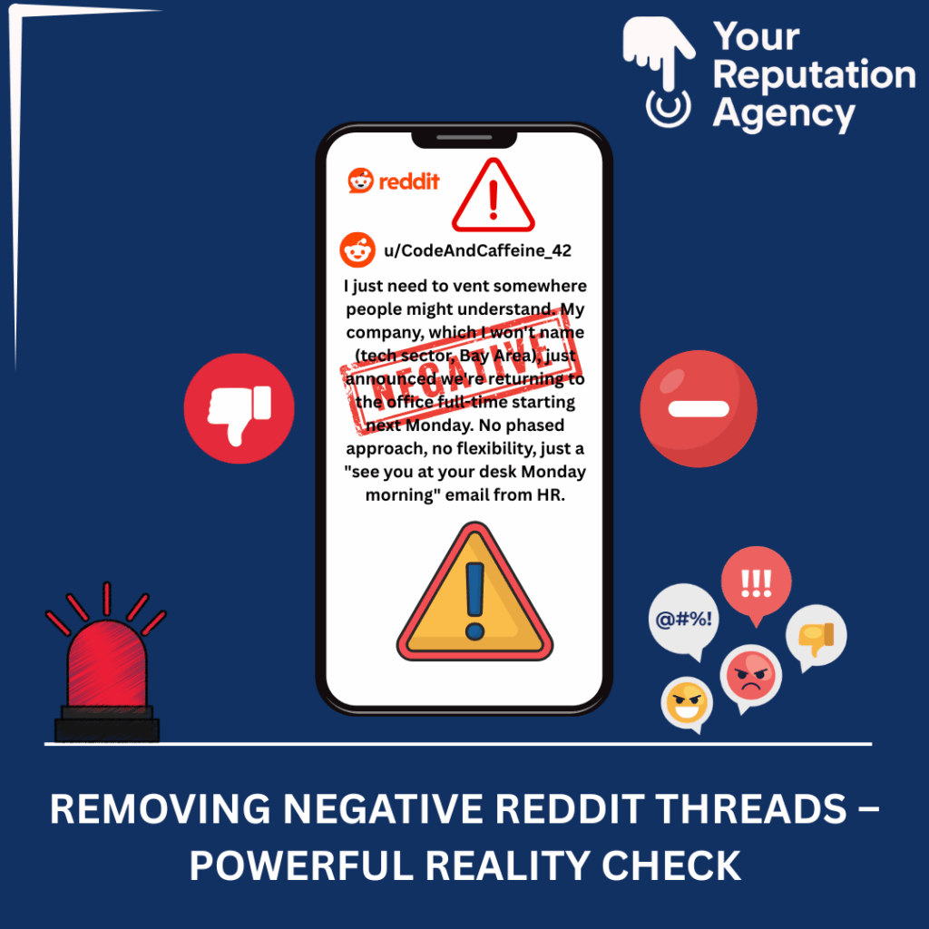 negative Reddit threads removal services