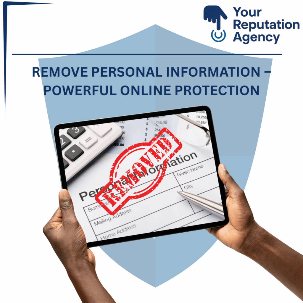 Remove personal information from the internet