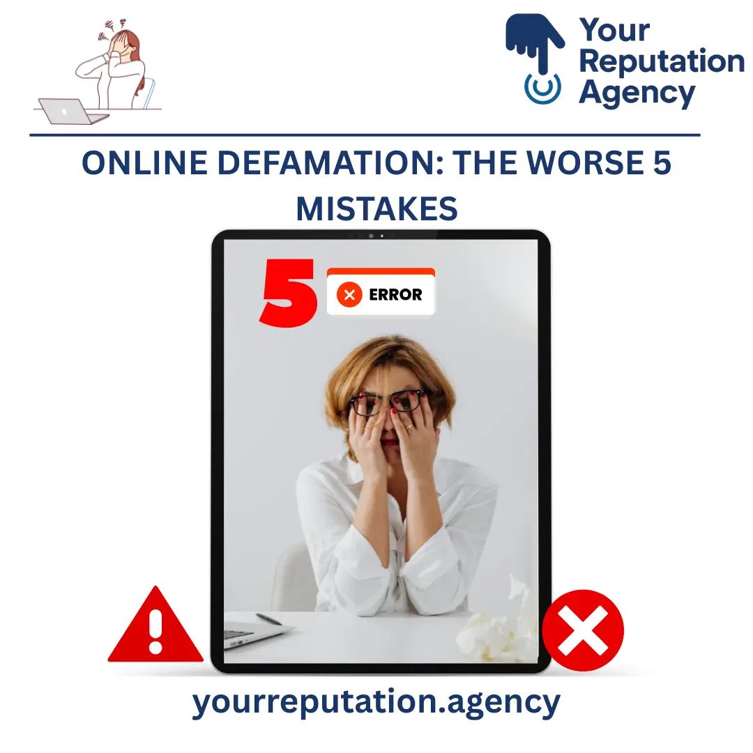 Online defamation- the worse 5 mistakes