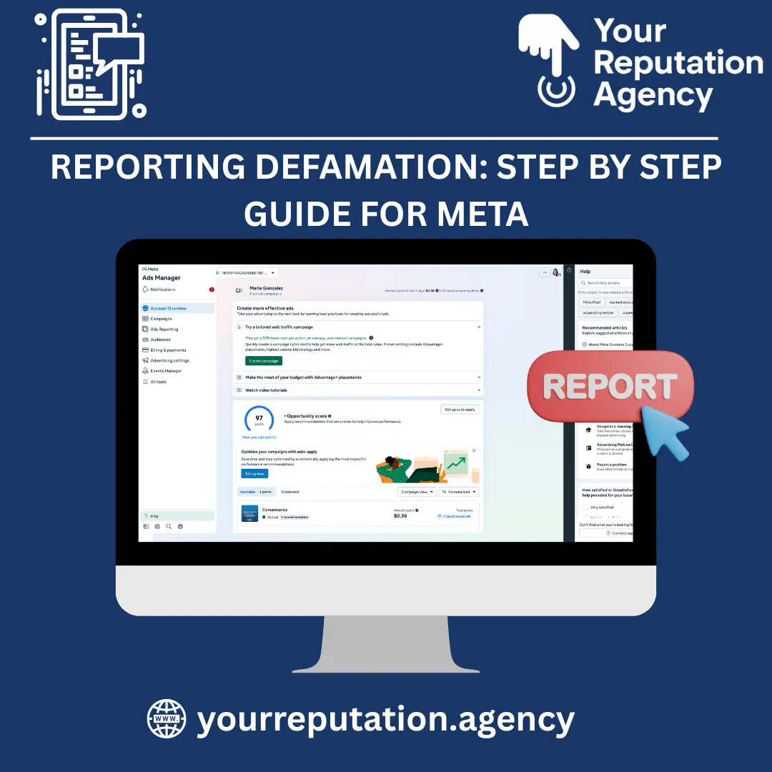 Reporting defamation- step by step guide for Meta
