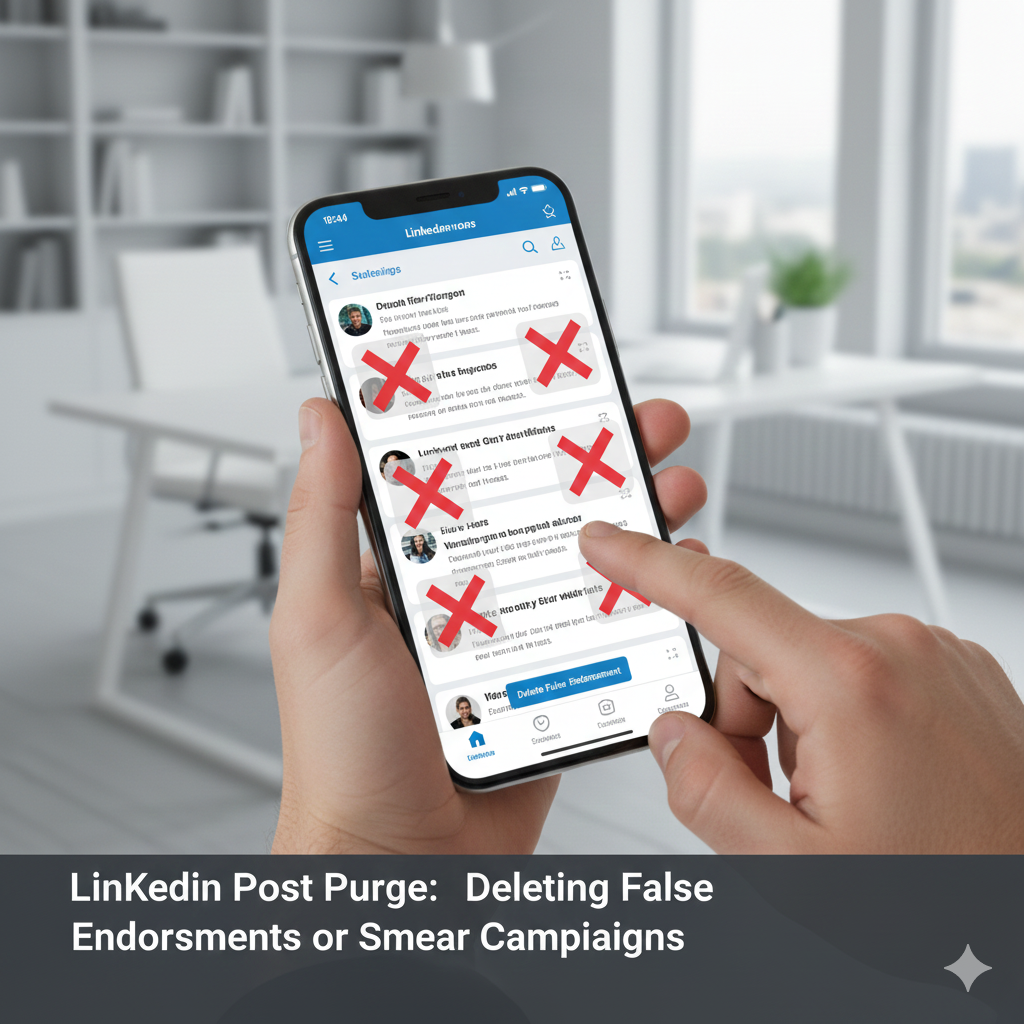 LinkedIn Post Purge: Deleting False Endorsements or Smear Campaigns