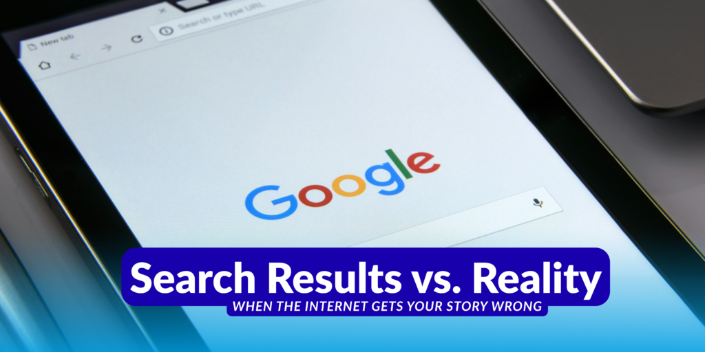 Distortion: Search results vs reality in online reputation management