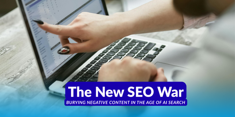 Burying negative content strategies for AI search engines