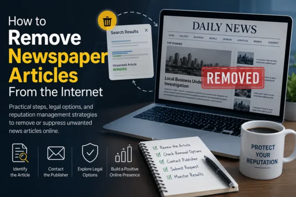 How to Remove Newspaper Articles From the Internet
