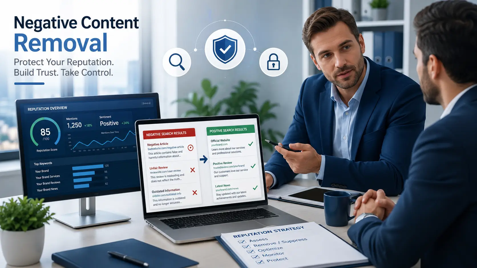 What is negative content removal