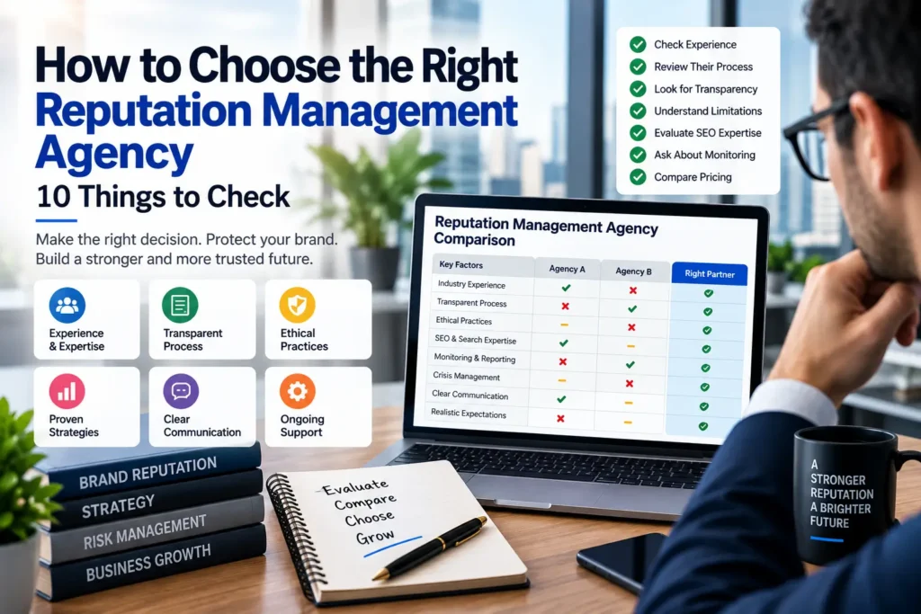 Choose the Right Reputation Management Agency